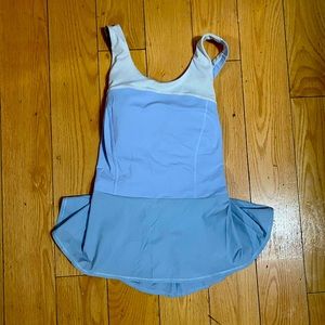 Dusty Blue Peplum Lululemon Top